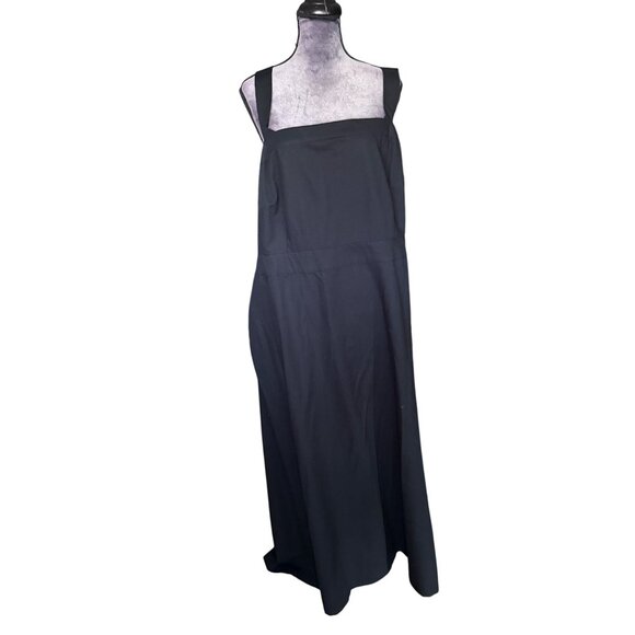 Future Collective Black Sleeveless Maxi Dress By Jenny Lopez Size 26 Cotton & Ra - Picture 3 of 6